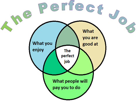 The perfect job Venn Diagram